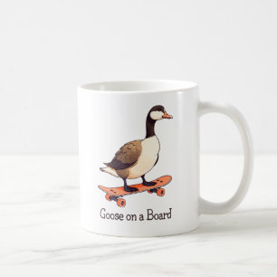 Goose on a Board Coffee Mug