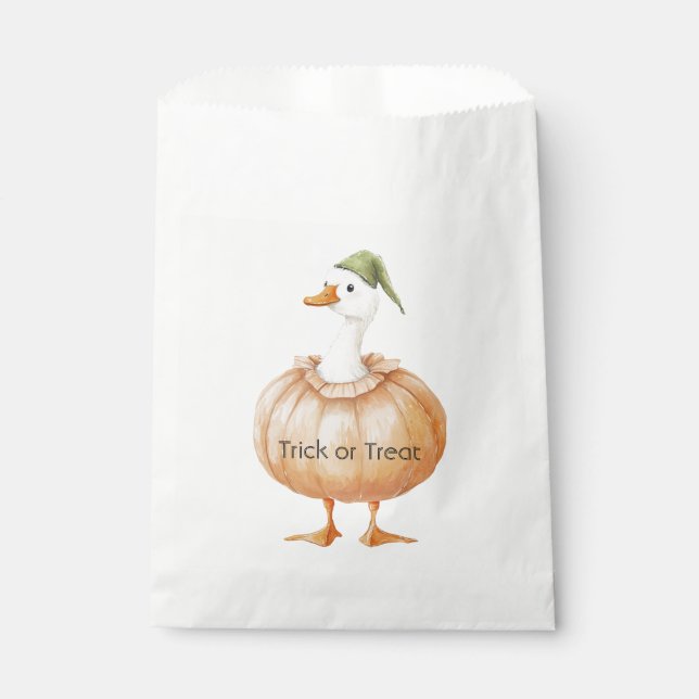 Goose Pumpkin   Favour Bags (Front)