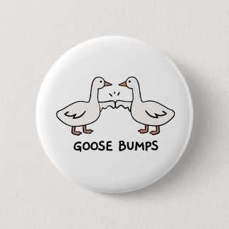 Goose pumps  6 cm round badge