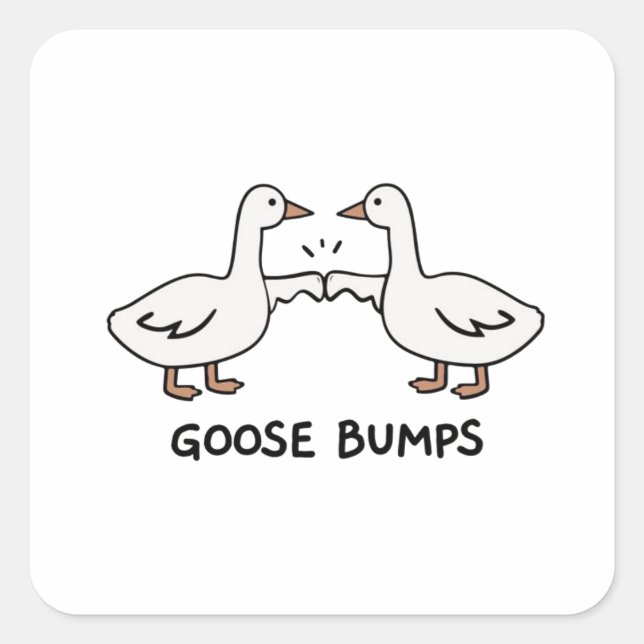 Goose pumps  square sticker (Front)
