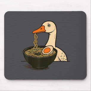 Goose Ramen Anime Kawaii Cat Eating Ramen Noodles Mouse Mat
