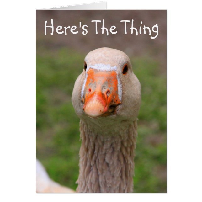 Goose Really Miss You Card (Front)