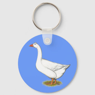 Goose Roman Tufted Key Ring