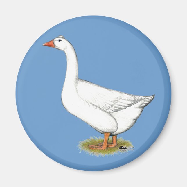 Goose Roman Tufted Magnet (Front)