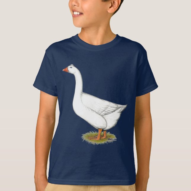 Goose Roman Tufted T-Shirt (Front)