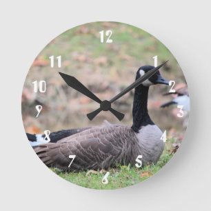 Goose Round Clock