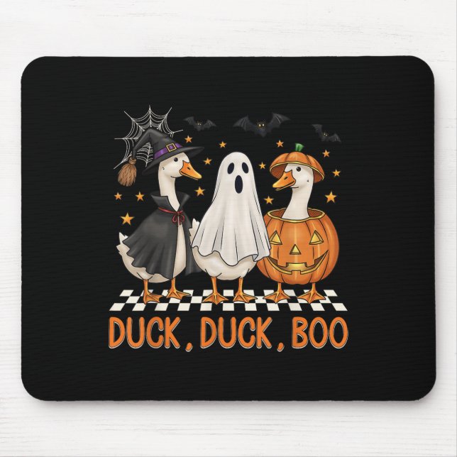 Goose Spooky Season Halloween Duck Duck Boo Men Wo Mouse Mat (Front)