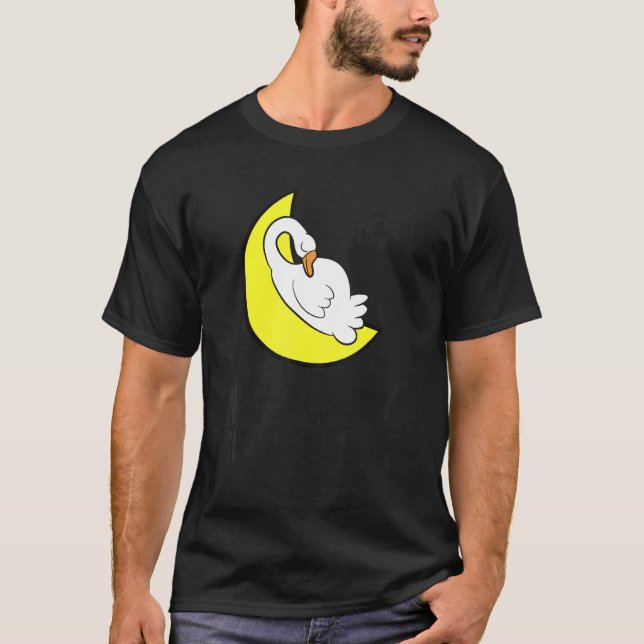 Goose Tired Nap All Day Sleep All Night Cute Goose T-Shirt (Front)