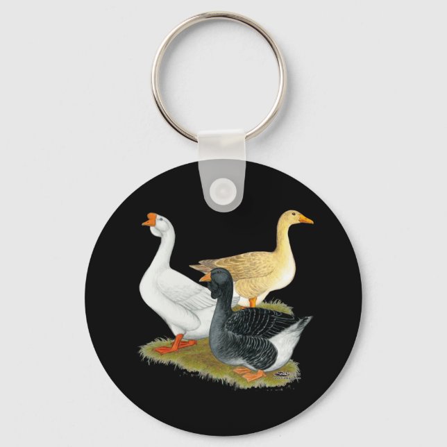 Goose Trio Key Ring (Front)