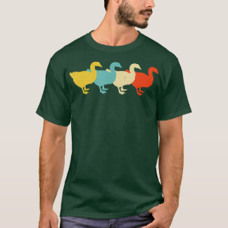 Goose Vintage Retro Waterfowl Animal Lover 60s 70s T-Shirt