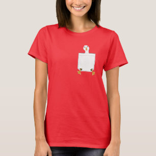 Goose Who in a Pocket T-shirt