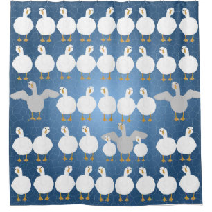 Goose Who Shower Curtain