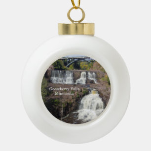 Gooseberry falls ball or snowflake ornament