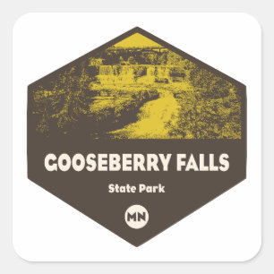 Gooseberry Falls State Park Minnesota Square Sticker