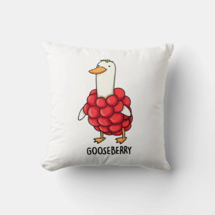 Gooseberry Funny Berry Pun Cushion