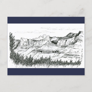 Gooseberry Mountain Biking Area UT sketch Postcard