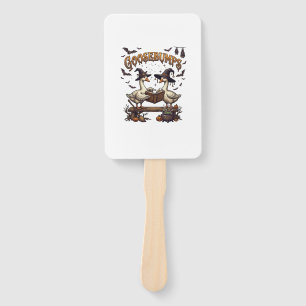 Goosebumps Halloween Geese Witch Hats Magic Book_1 Hand Fan