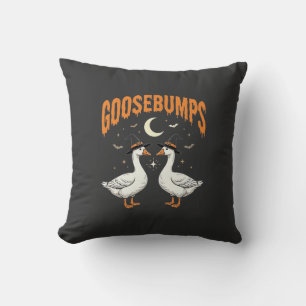 Goosebumps Halloween Witch Geese Vector Design Cushion