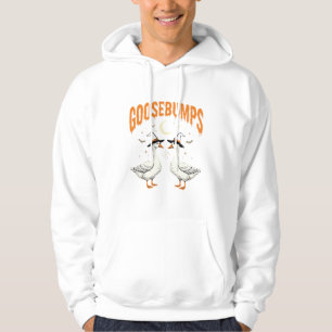 Goosebumps Halloween Witch Geese Vector Design Hoodie