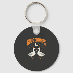 Goosebumps Halloween Witch Geese Vector Design Key Ring