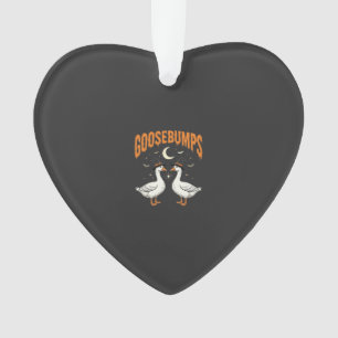 Goosebumps Halloween Witch Geese Vector Design Ornament