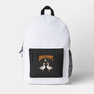 Goosebumps Halloween Witch Geese Vector Design Printed Backpack