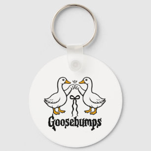 Goosebumps Silly Goose Funny Best Friends Key Ring