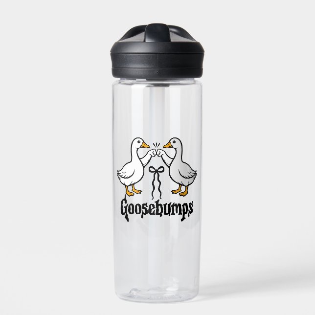 Goosebumps Silly Goose Funny Best Friends  Water Bottle (Front)