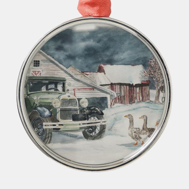 Goosed Again  Metal Tree Decoration (Front)