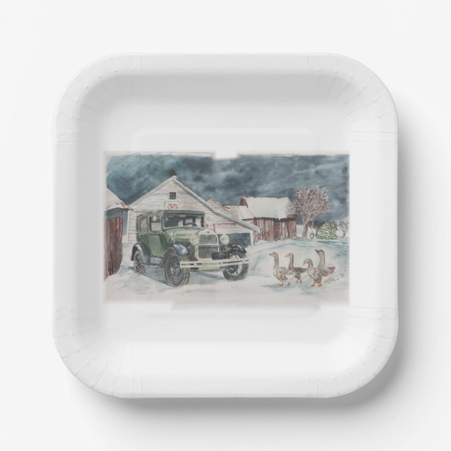 Goosed Again Paper Plate (Front)