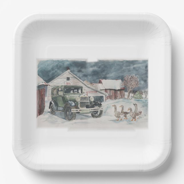 Goosed Again Paper Plate (Front)