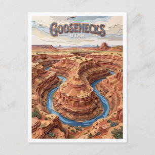 Goosenecks State Park Mexican Hat Utah Postcard