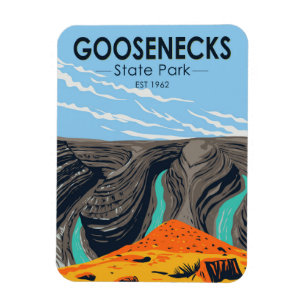 Goosenecks State Park Utah Vintage  Magnet