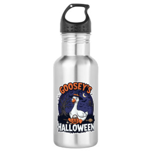 Gooseys Halloween Goose Witch Hat Pumpkin_1 532 Ml Water Bottle