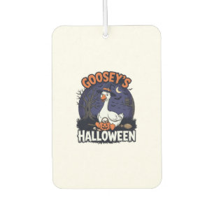 Gooseys Halloween Goose Witch Hat Pumpkin_1 Car Air Freshener