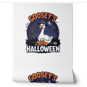 Gooseys Halloween Goose Witch Hat Pumpkin_1 Wallpaper