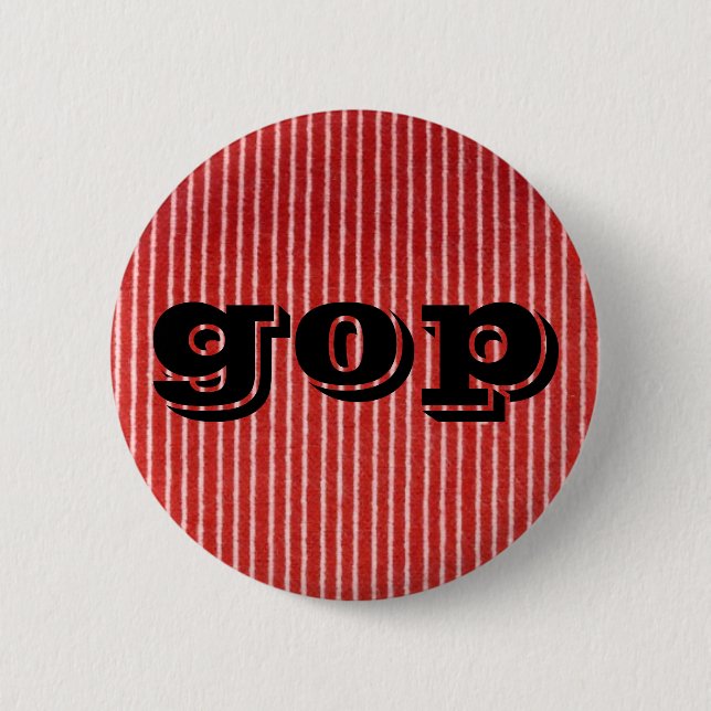 gop 6 cm round badge (Front)