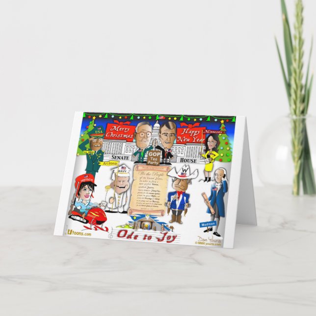 GOP and Tea Party Christmas Holiday Card (Front)