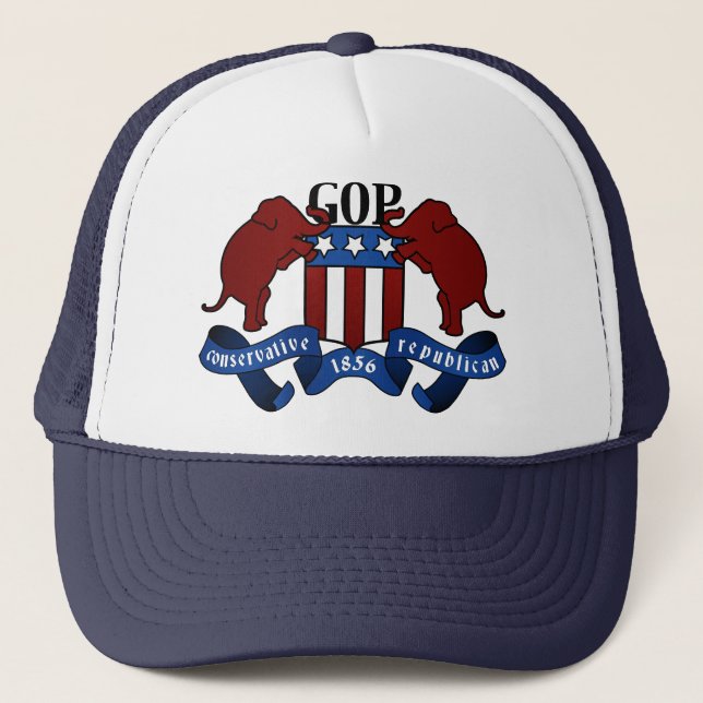 GOP Coat of Arms Trucker Hat (Front)