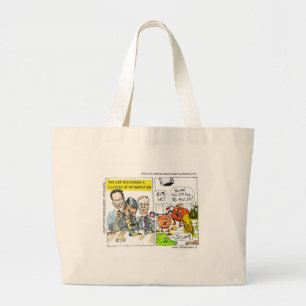 GOP Discovers Culture Of Intimidation Funny Large Tote Bag