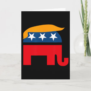 Gop Donald Trump Republican Elephant Shirt Card