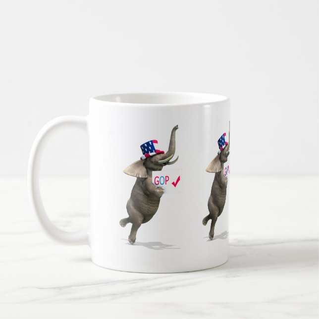 GOP Elephant Coffee Mug (Left)