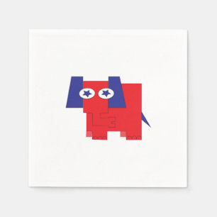 GOP Elephant Napkin