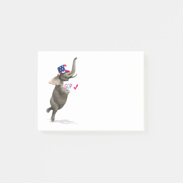 GOP Elephant Post-it Notes (Front)