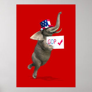 GOP Elephant Poster