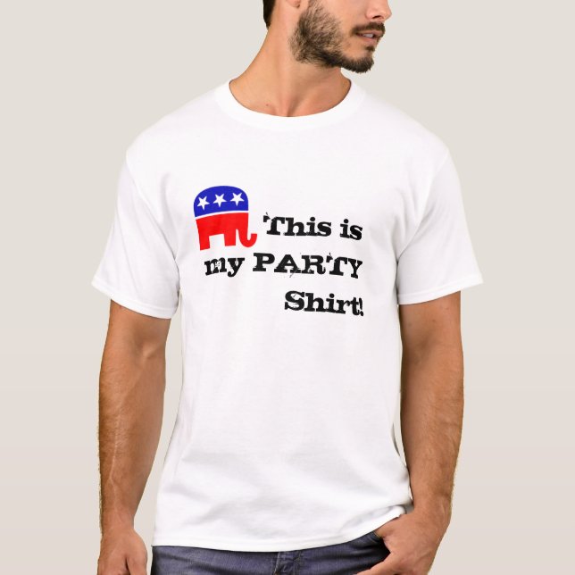 gop elephant,        This is my PARTY          ... T-Shirt (Front)
