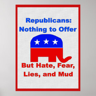 GOP Fearmongers Poster