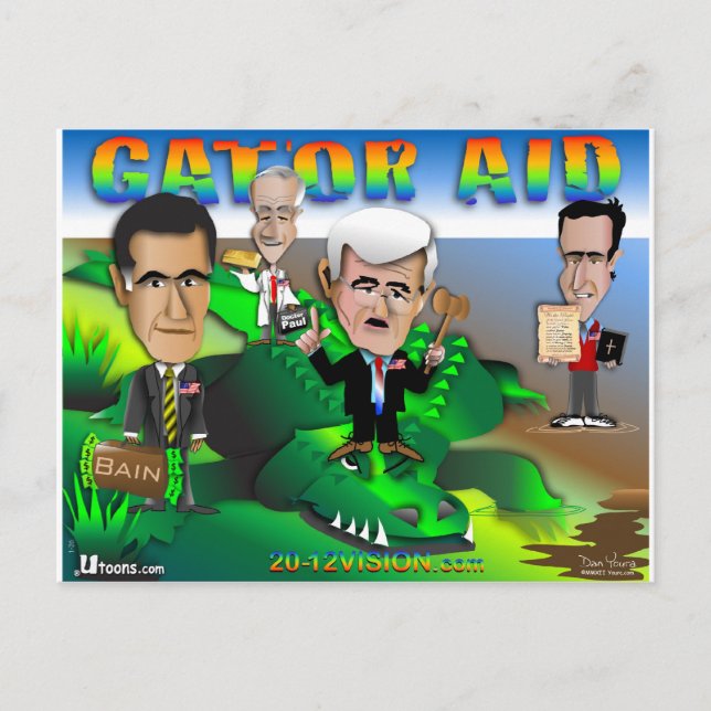 GOP Gator Aid Postcard (Front)