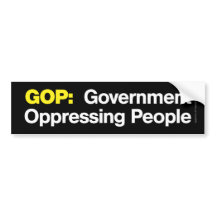 GOP:  Government Oppressing People