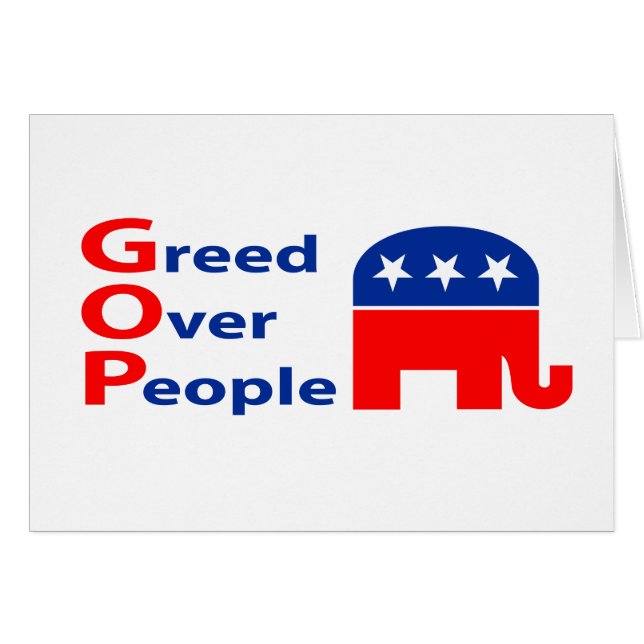 GOP - Greed Over People (Front Horizontal)